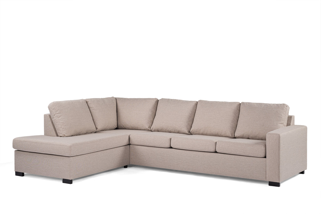 Luna - Hoekbank Beige Links