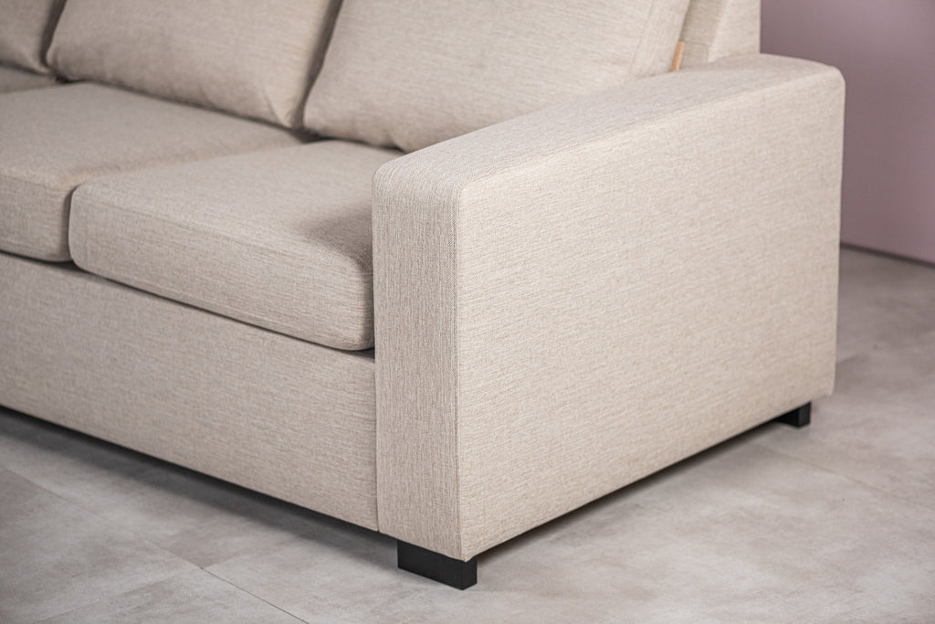 Luna - Hoekbank Beige Links
