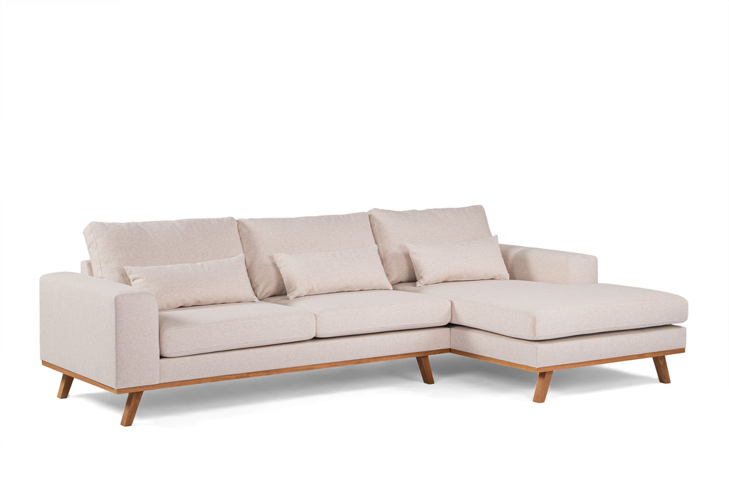 Dakota - Hoekbank Beige Links
