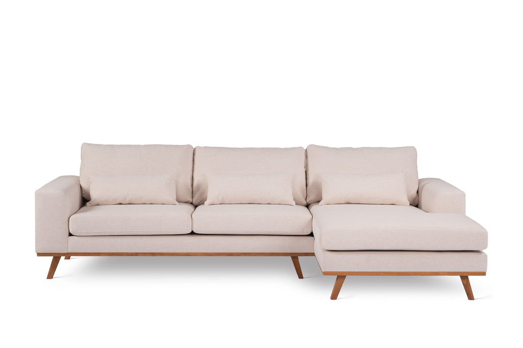 Dakota - Hoekbank Beige Links