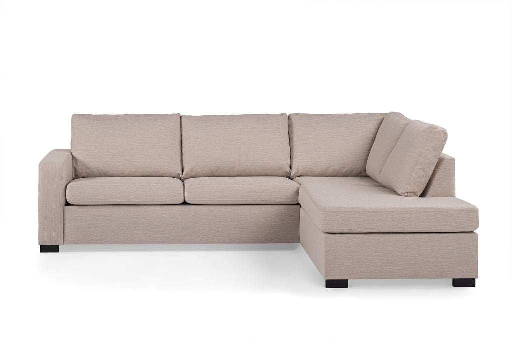 Luna - Hoekbank Beige Rechts