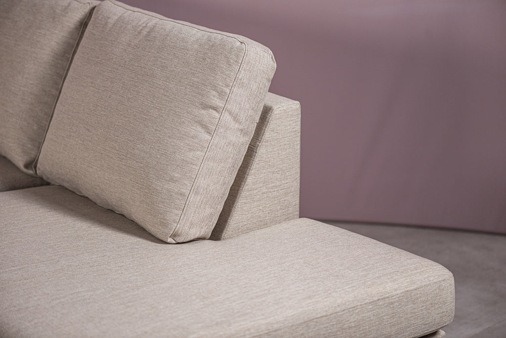 Luna - Hoekbank Beige Rechts