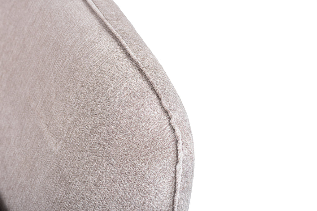 Sienna - Hoekbank Beige Rechts - Zwart poten