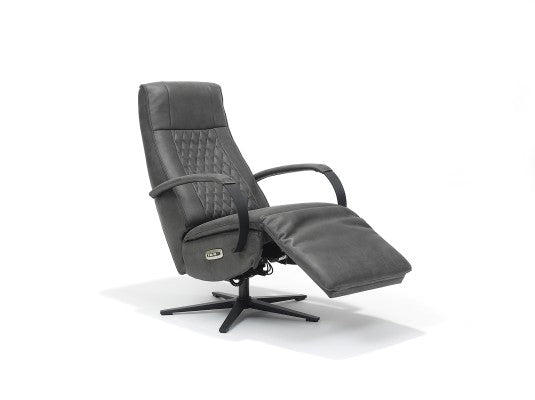 Relaxfauteuil Leder - Bremen - Antraciet