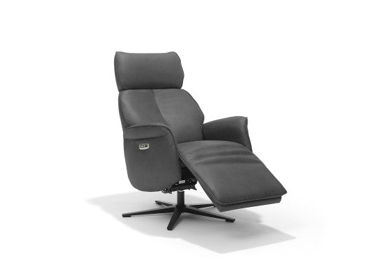 Relaxfauteuil Leder - Dallas - Antraciet
