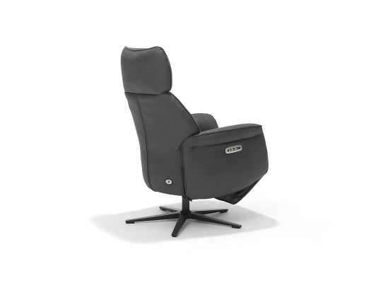Relaxfauteuil Leder - Dallas - Antraciet