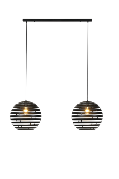 Hanglamp, 2-lichts, H340 zwart