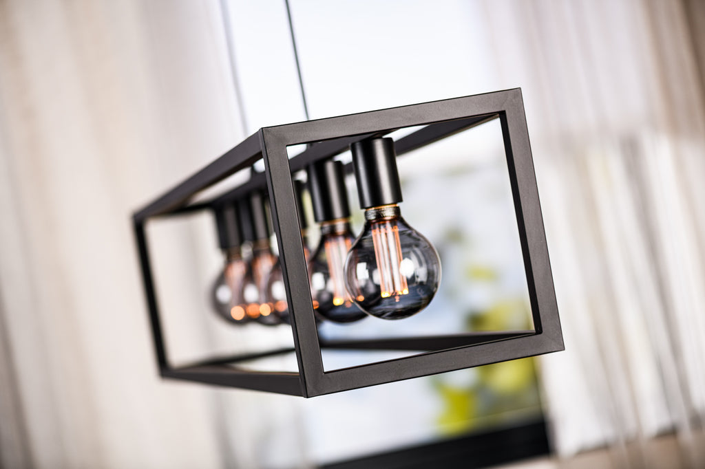 Hanglamp, 5-lichts, H340 zwart