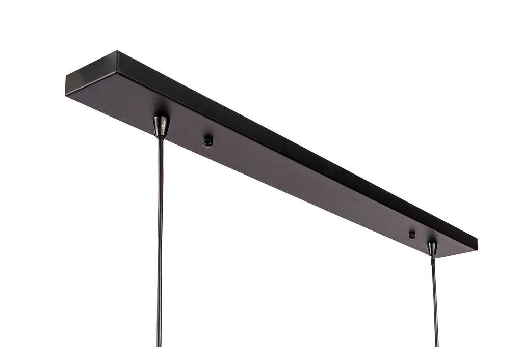 Hanglamp, 7-lichts, H340 zwart