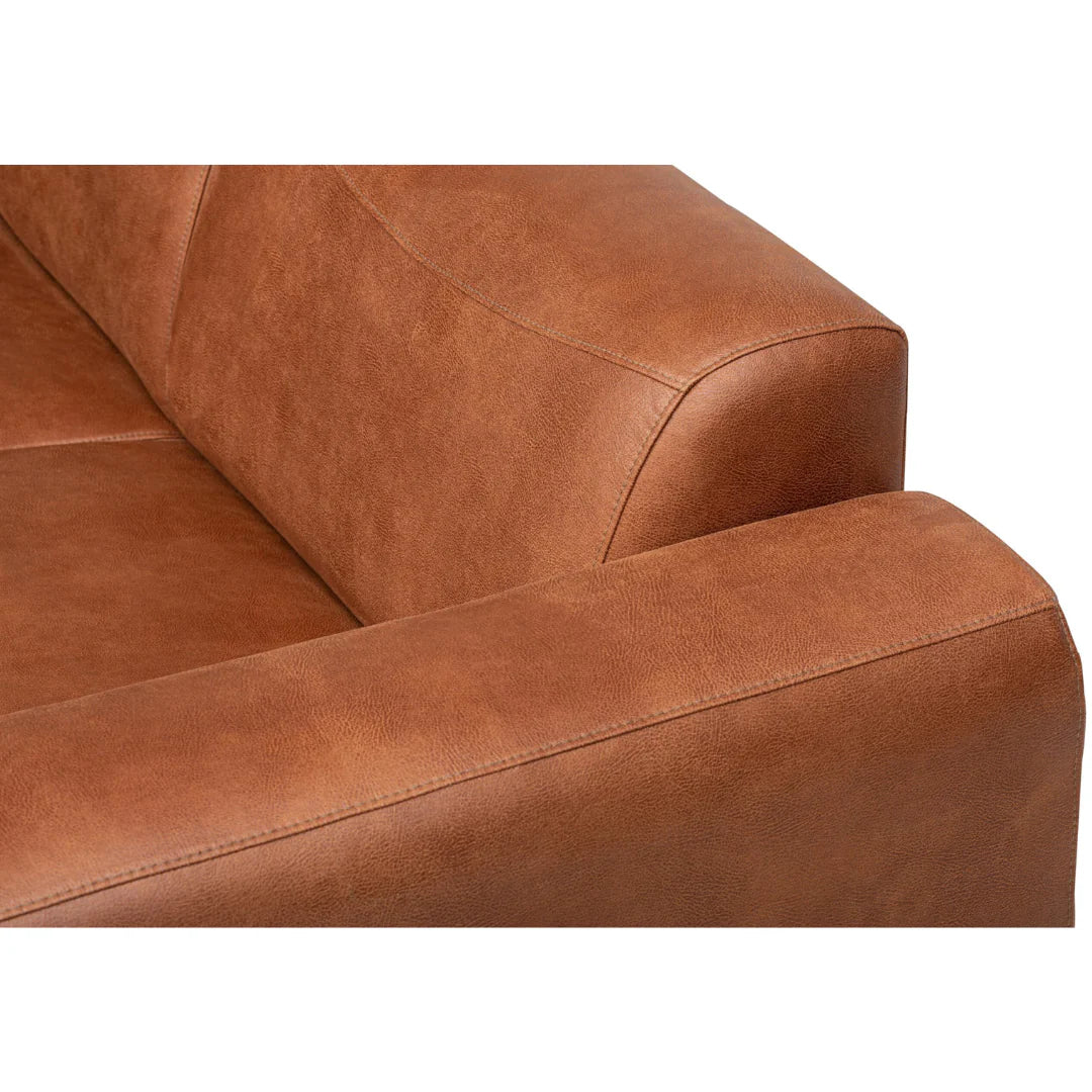 Hoekbank Bari – Cognac Links/Rechts - Velaria Interiors