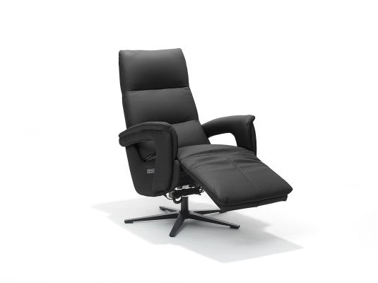 Relaxfauteuil Leder - Rio - Zwart