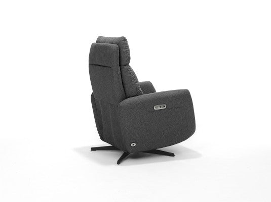 Relaxfauteuil Textiel - Paris - Antraciet