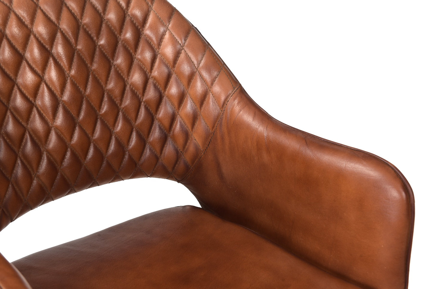 Gasly Leder Stoel - Cognac