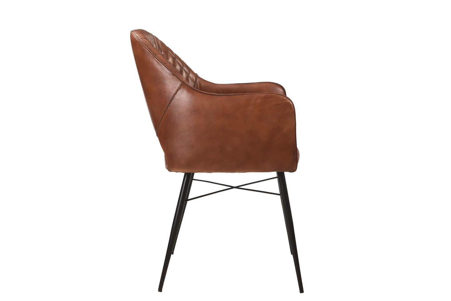 Gasly Leder Stoel - Cognac