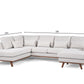 3 seater corner left CL, fabric Melva 02, M460 beige