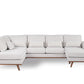 3 seater corner left CL, fabric Melva 02, M460 beige