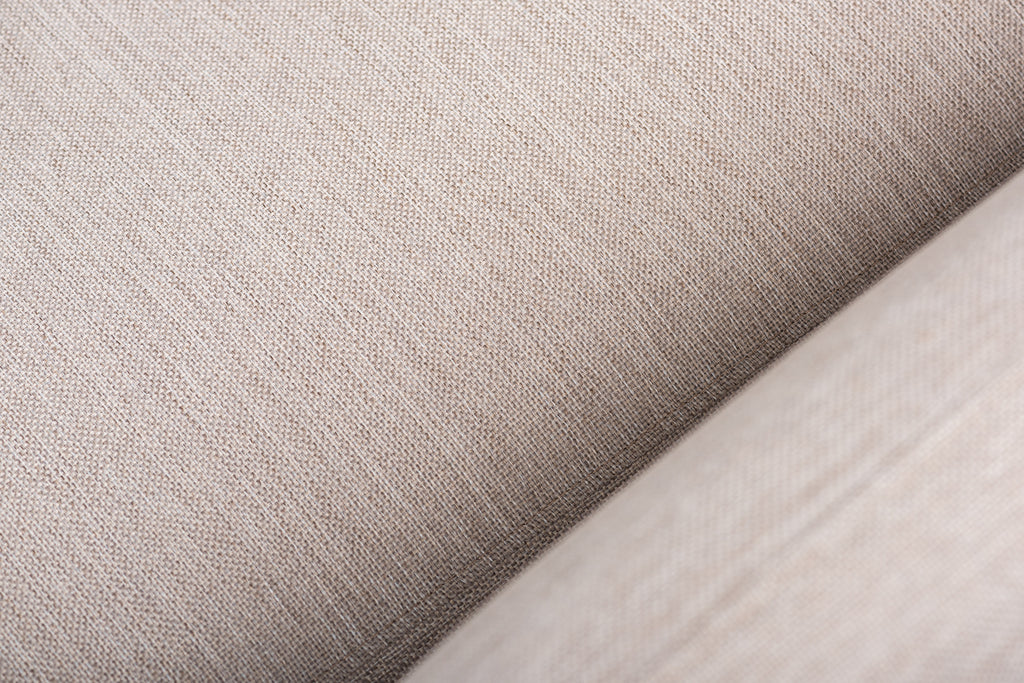 Luna - Hoekbank Beige Rechts(Extra) - Zwart poten