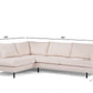Willow - Hoekbank Beige - Rechts