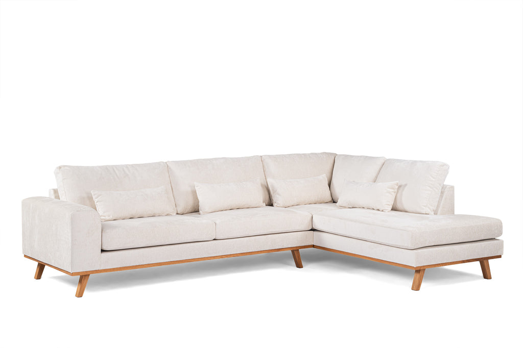 Riviera - Hoekbank Champagne  Rechts