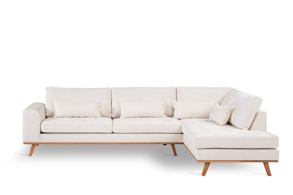 Riviera - Hoekbank Champagne  Rechts