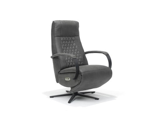 Relaxfauteuil Leder - Bremen - Antraciet