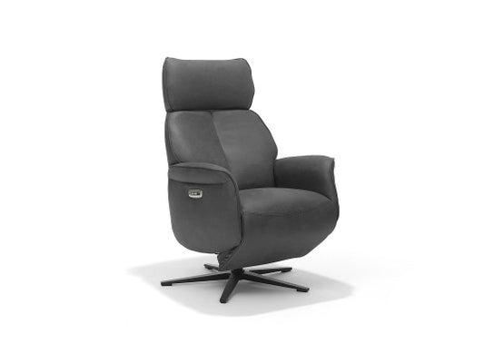 Relaxfauteuil Leder - Dallas - Antraciet