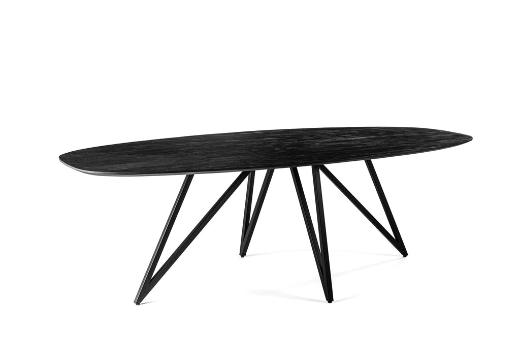 Eetkamertafel, 240x110 cm, B340 zwart