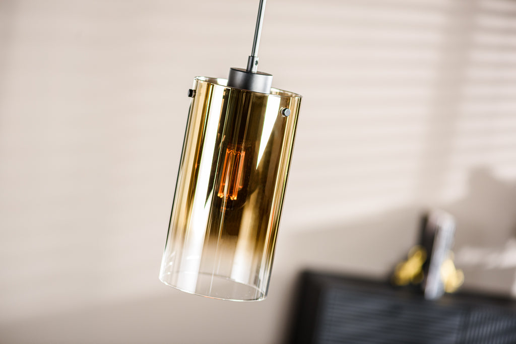 Hanglamp, 3-lichts, H850 goud