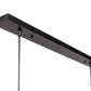 Hanglamp, 5-lichts, H340 zwart