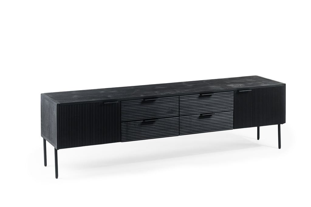 Tv-meubel, 175 cm, B340 zwart